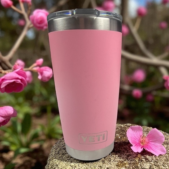 YETI Rambler Tumbler Size 20 oz Pink Insulated MagSlider Lid Outdoor Adventure - Picture 1 of 5